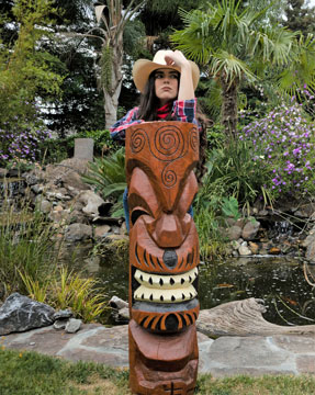 Cowgirl with Tiki